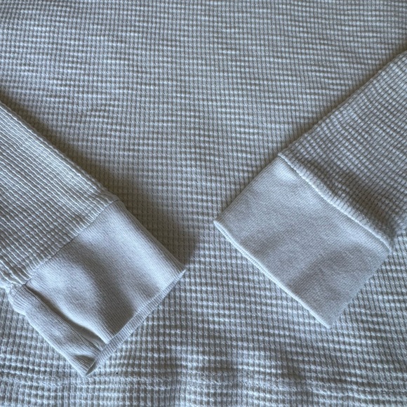 Re/Done White Waffle-Knit Crewneck Top - Picture 5 of 9